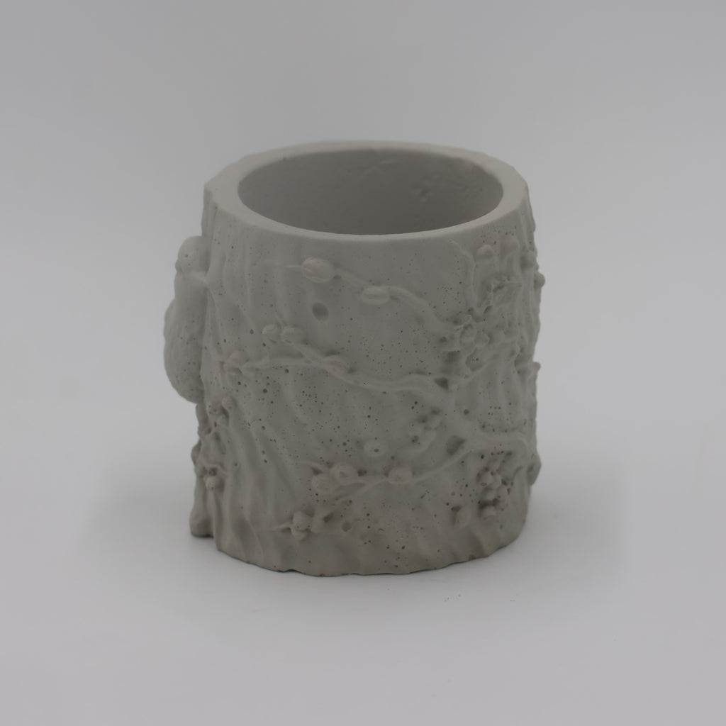 Concrete Bird Planter with Succulent