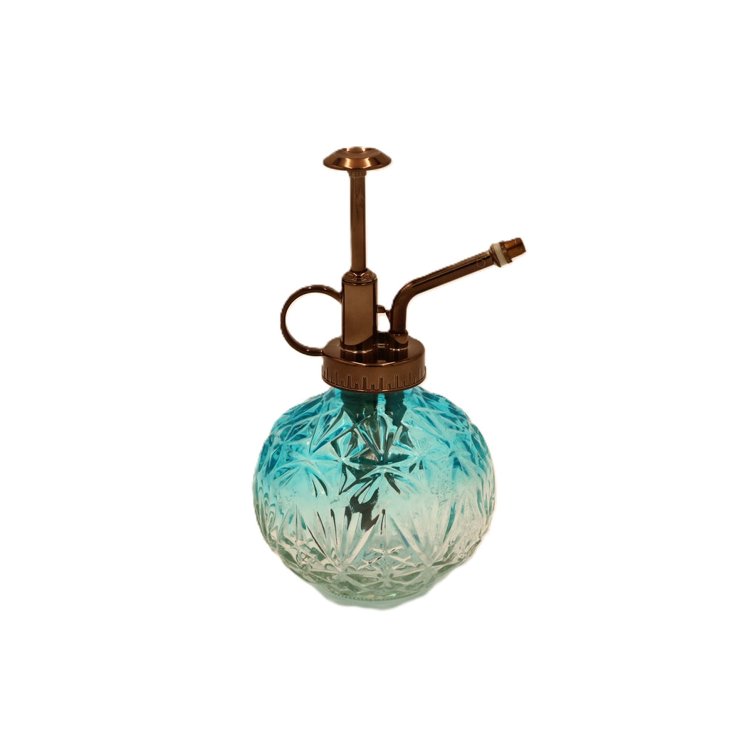 Glass Plant Mister Blue